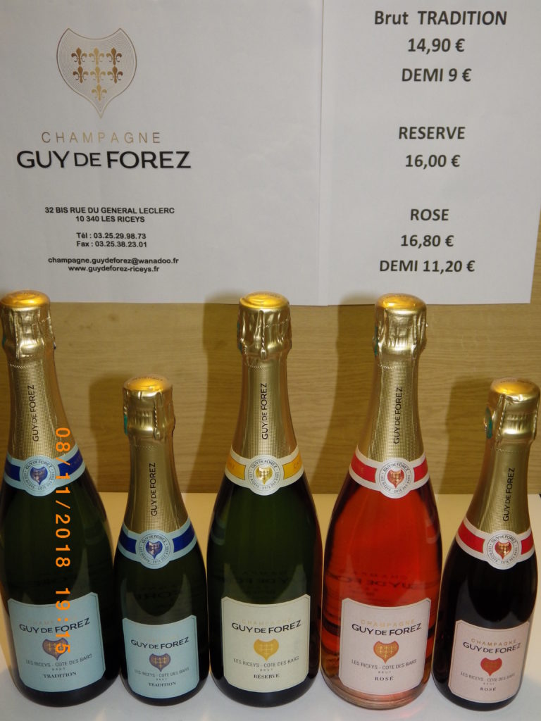 degustion champagne 8 décembre 2018