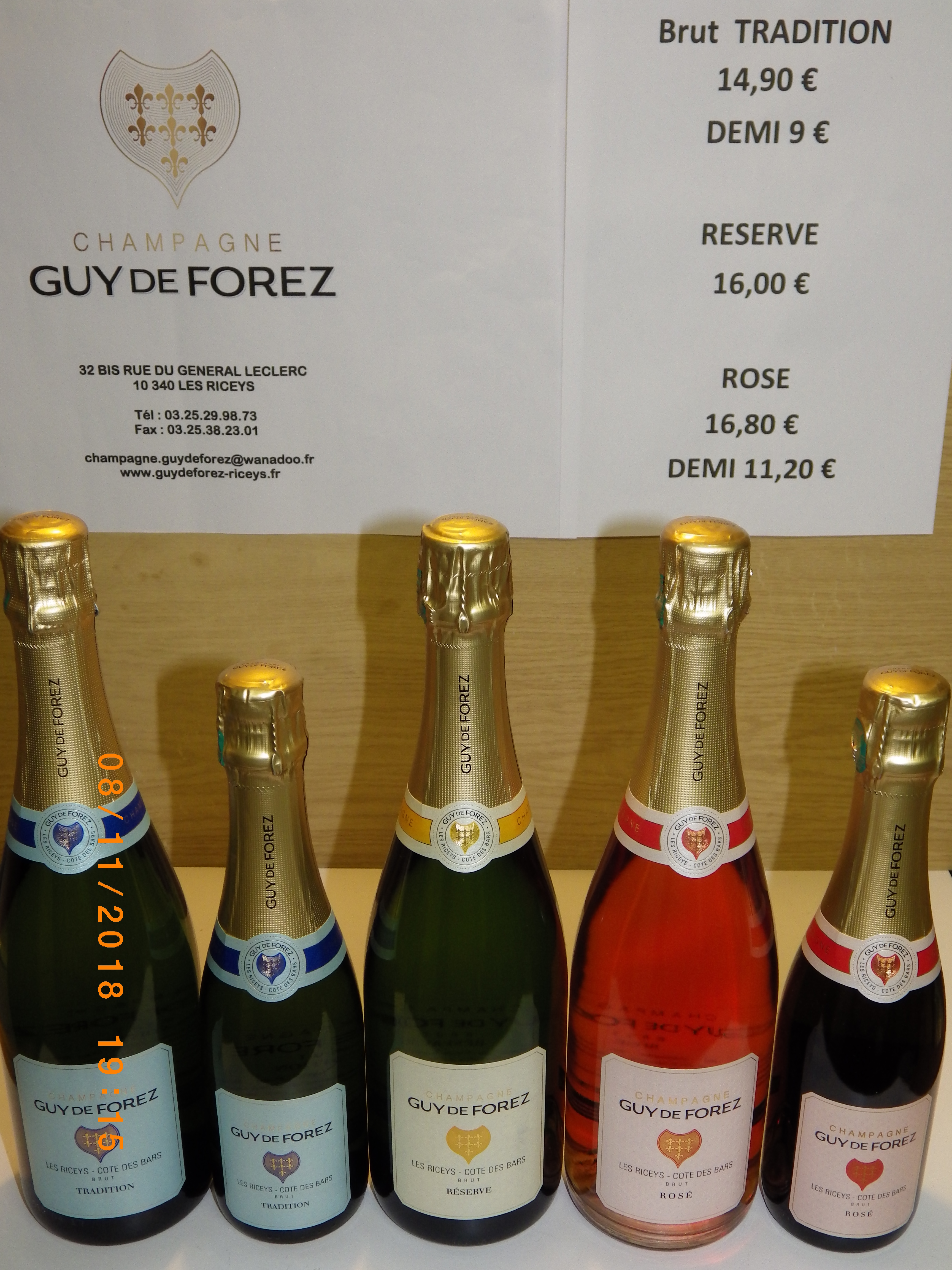 degustion champagne 8 décembre 2018